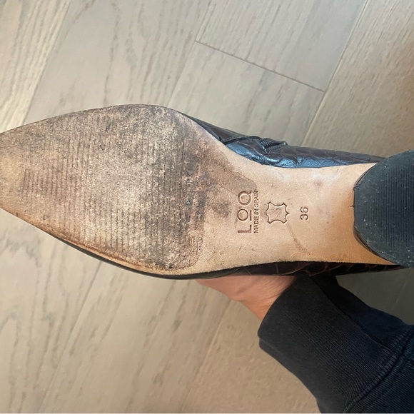 Loq ankle boots, crocodile embossed, brown 36 - Picture 9 of 9